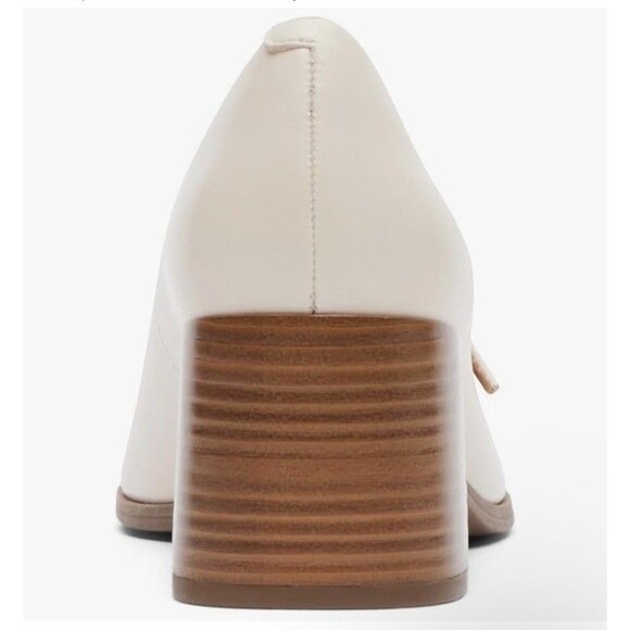 Rockport Violetta Mary Jane CJ3333 Womens Beige Leather Pumps Heels Shoes 8.5 M - Picture 4 of 12